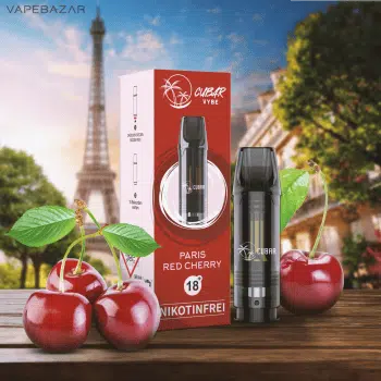 CUBAR Vybe Pod – Paris Red Cherry – Nikotinfrei kaufen