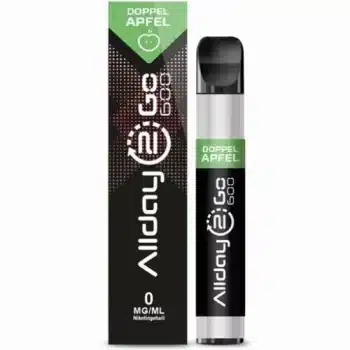 Allday 2 Go Vape – Doppelapfel – Nikotinfrei kaufen