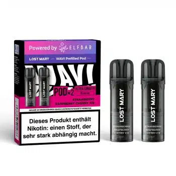 Elfbar Lost Mary WAVI – Prefilled Pod – Strawberry Raspberry Cherry Ice kaufen