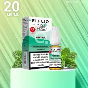 Elfliq Nikotinsalz Liquid – Menthol 20mg/ml Nikotin kaufen
