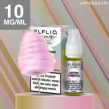 Elfliq Nikotinsalz Liquid 10ml  – Cotton Candy Ice 10mg/ml Nikotin kaufen