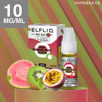 Elfliq Nikotinsalz Liquid 10ml  – Kiwi Passionfruit Guava 10mg/ml Nikotin kaufen