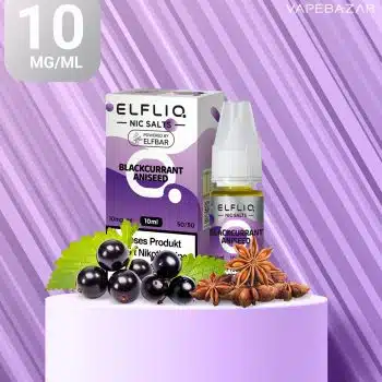 Elfliq Nikotinsalz Liquid 10ml – Blackcurrant Aniseed 10mg/ml Nikotin kaufen