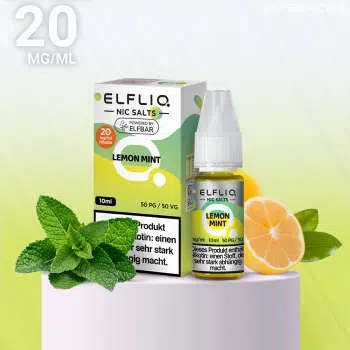 Elfliq Nikotinsalz Liquid – Lemon Mint 20mg/ml Nikotin kaufen
