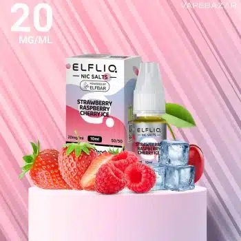 Elfliq Nikotinsalz Liquid 10ml – Strawberry Raspberry Cherry Ice 20mg/ml Nikotin kaufen