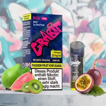Grabit Nex Pods – Passion Fruit Kiwi Guava (2er Pack) (ELFA Kompatibel) kaufen