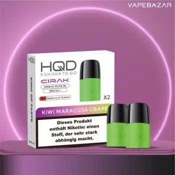 HQD Cirak – HQD Pods – Kiwi Maracuja Grape- 2er Pack kaufen