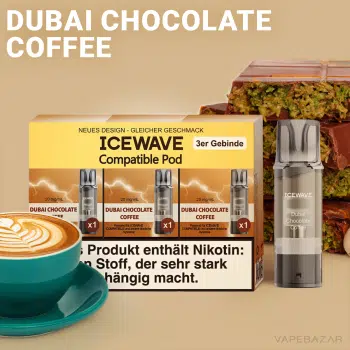 ICEWAVE Pod – Dubai Chocolate Coffee – 3er Pack kaufen