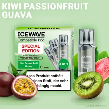 ICEWAVE Pod – Kiwi Passionfruit Guava – 3er Pack kaufen