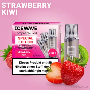 ICEWAVE Pod – Strawberry Kiwi – 3er Pack kaufen