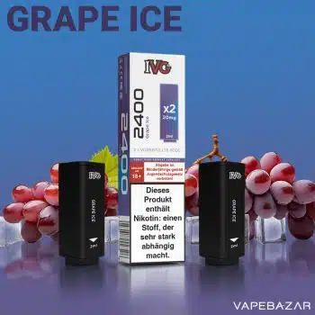 IVG 2400 – 4 Pod System – Prefilled Pods (2 Stk.) – Grape Ice kaufen