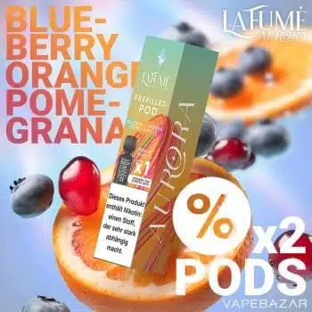 La Fume Aurora Podsystem – Blueberry Orange Pomegranate 2er Pack kaufen