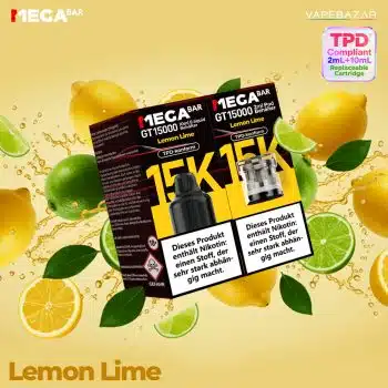 MEGABAR GT15000 Prefilled Pods – Lemon Lime (2+10ml) kaufen