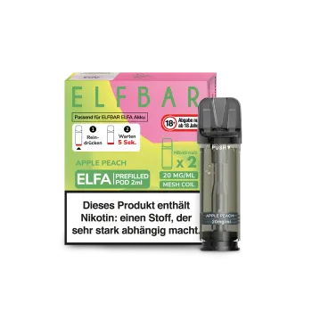Elf Bar ELFA – Apple Peach – Prefilled Liquid Pod – (2er Pack) kaufen