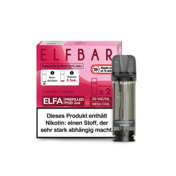 Elf Bar ELFA – Cherry (Cherry Candy) – Prefilled Liquid Pod – (2er Pack) kaufen