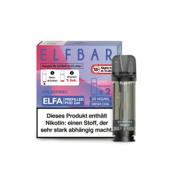 Elf Bar ELFA – Mix Berries – Prefilled Liquid Pod – (2er Pack) kaufen