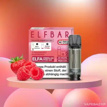 Elf Bar ELFA – Strawberry Raspberry – Prefilled Liquid Pod – (2er Pack) kaufen