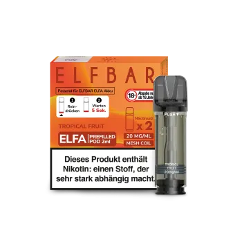 Elf Bar ELFA – Tropical Fruit – Prefilled Liquid Pod – (2er Pack) kaufen
