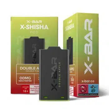 X-Bar – X-Shisha – Pod – Double Apple (0mg/ml – Nikotinfrei) kaufen